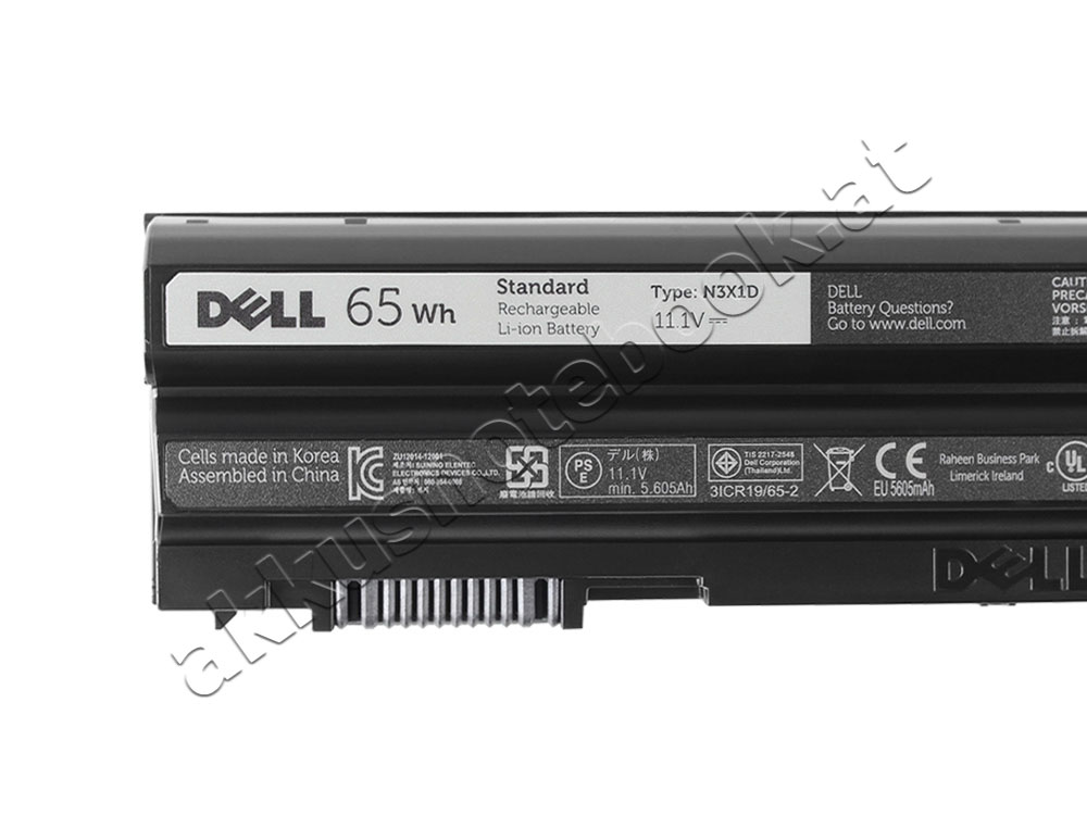 65wh 6 Zellen Dell 312-1311 09KN44 Akku