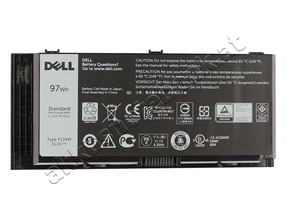 Original 97Wh Dell 451-11742 451-11744 Akku