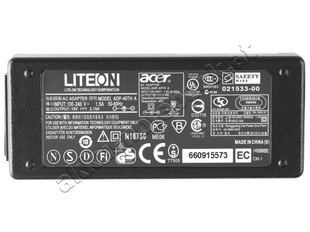 40W Acer Aspire V5-131-2473 V5-131-2682 V5-131-2858 Netzteil