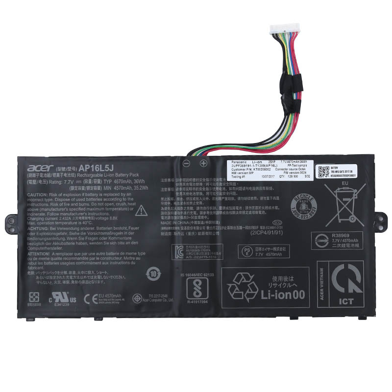 4670mAh 36Wh Akku Acer Chromebook Spin CP311-3H-K0S9(NX.HUVTA.001)