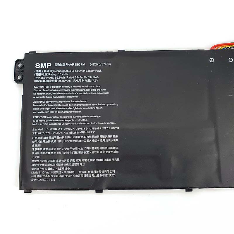 3634mAh 55.9Wh 4-Zellen Acer Swift 5 SF514-56T-51G1 Akku