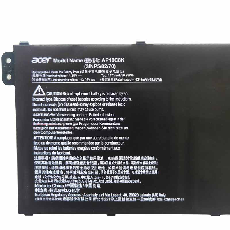 4471mAh Akku für Acer TravelMate P2 TMP215-53-56XE(NX.VPVEG.002)