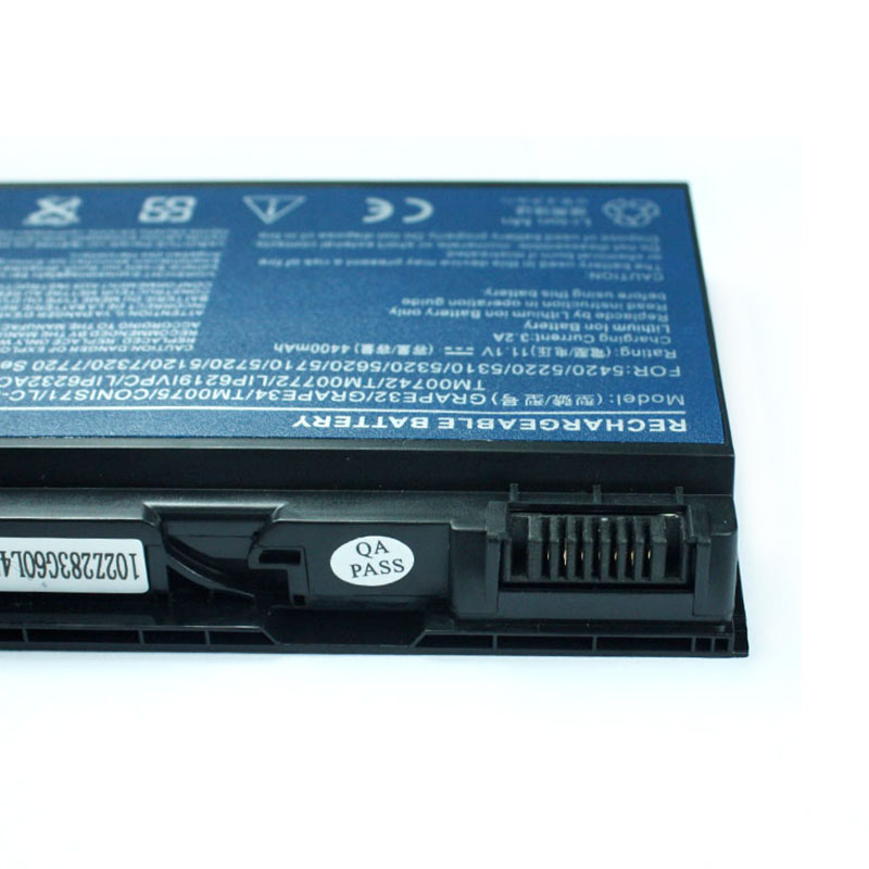 4400mAh 48Wh 6 Zellen Acer TravelMate 6592 Akku