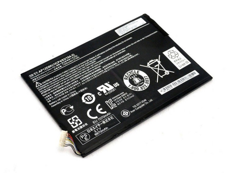 7300mah Acer AP12D8K 1ICP4/83/103-2 Acer Iconia W510 W510P Serie Akku