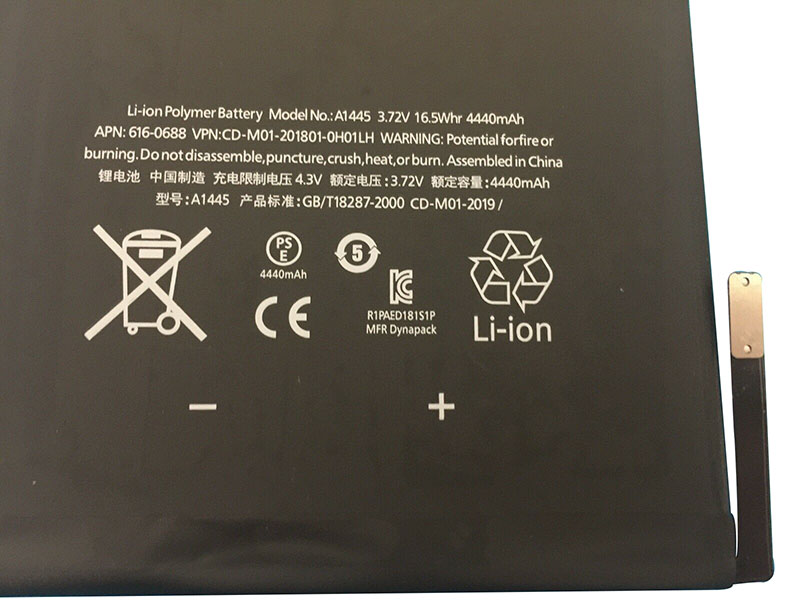 4440mAh 16.5Wh 2 Zellen Akku für Apple A1432 A1455 A1454 A1445