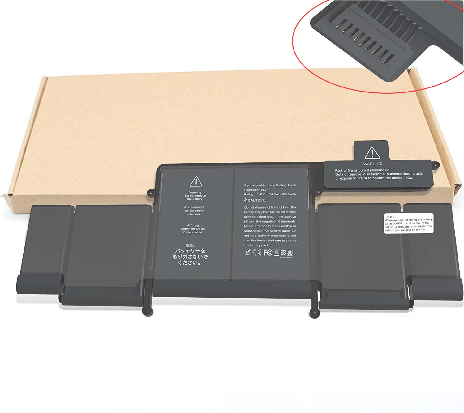 6559mAh 74.9Wh 6 Zellen Akku für Apple 020-00009