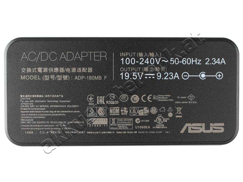 19.5V 9.23A 180W Netzteil Ladegerät Asus TUF Dash F15 FX517ZC