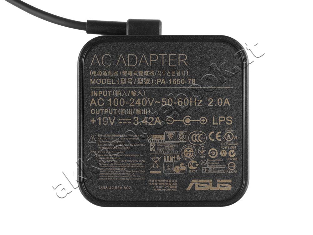 19V 3.42A 65W Netzteil Ladegerät Asus ADP-65GD BF + Frei Kabel