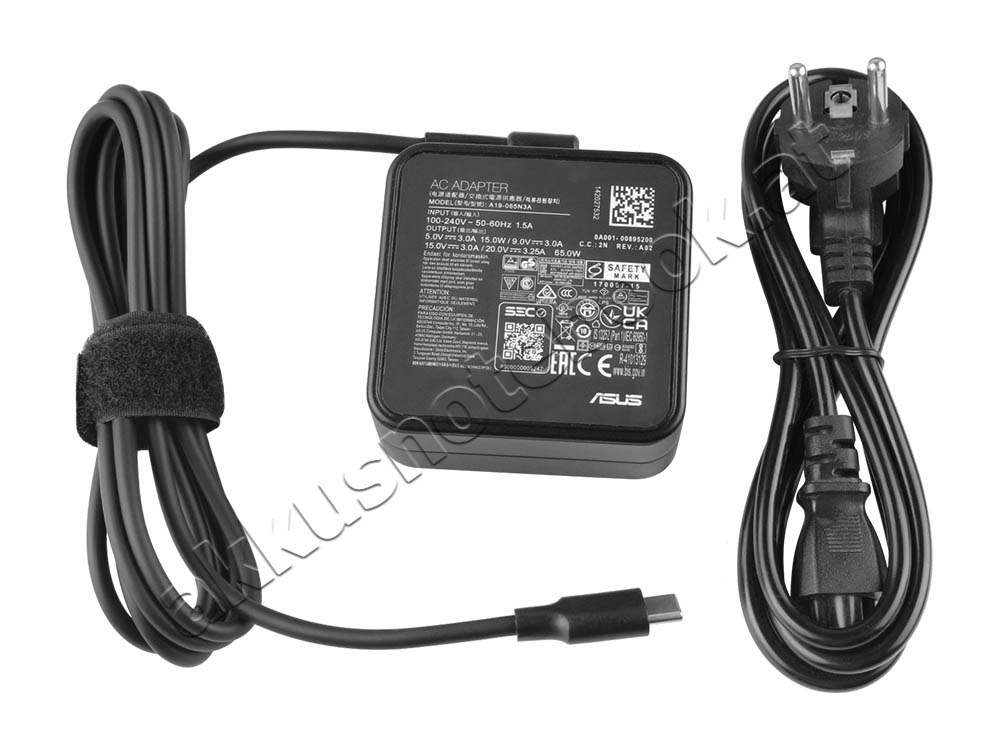 Original 65W USB-C Asus AD212932002 Netzteil Ladegerät + Kabel