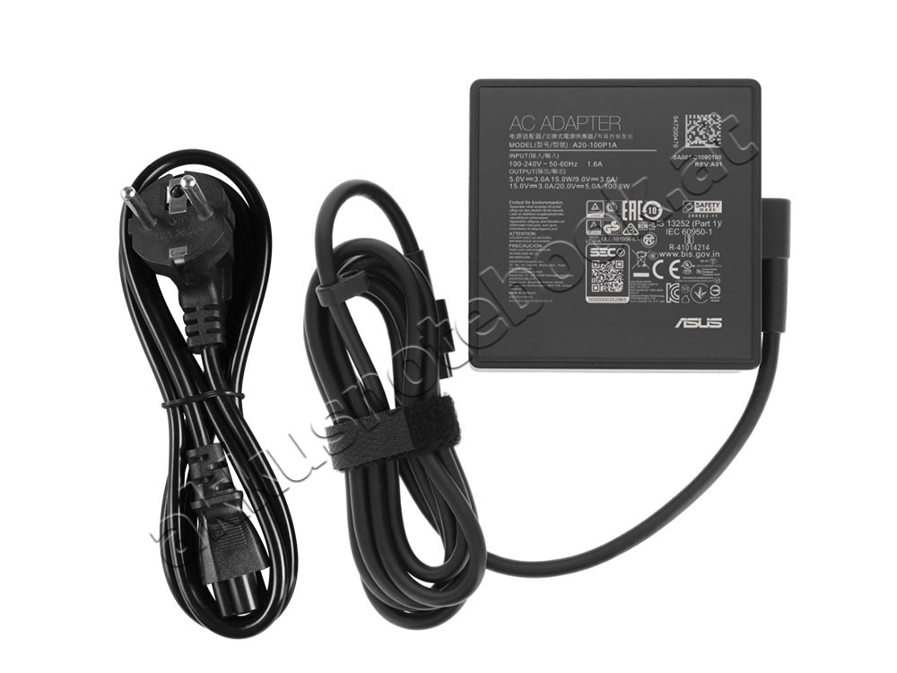 100W USB-C Asus ROG Strix SCAR 16 G634 G634JYR-RA068X Netzteil Ladegerät + Kabel