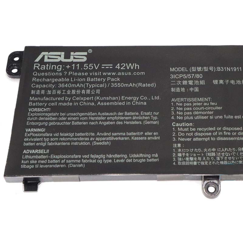 3640mAh Akku für Asus VivoBook Flip 14 TM420 90NB0RN1-M02190