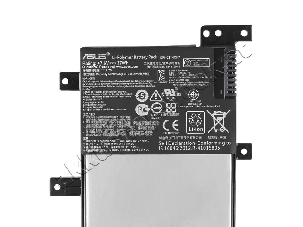 37Whr Asus A555LN-XX299H A555LN DM460H A555LN-DM187H Akku