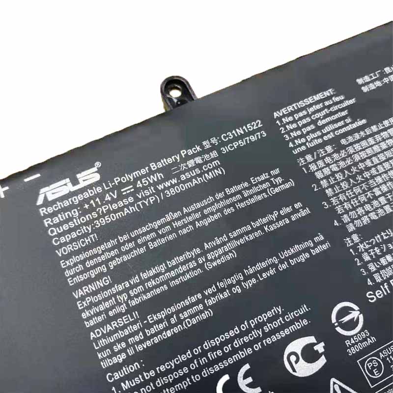 Original 11.4V 3950mAh 45Wh Akku für Asus 0B200-01880000