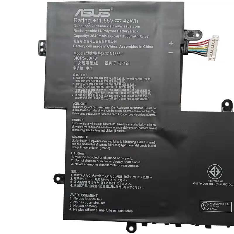 Original 11.55V 3640mAh 42Wh Akku für Asus C31N1836-1