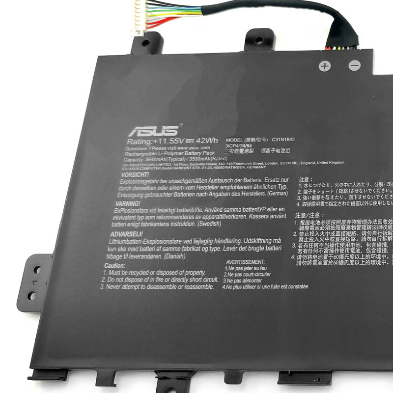 Original 11.55V 3640mAh 42Wh Akku für Asus ChromeBook 14 C424MA