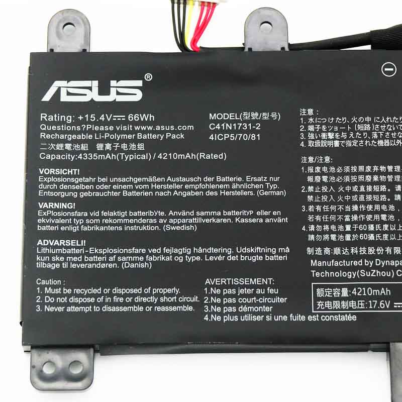 Original 15.4V 4335mAh 66Wh Akku für Asus ROG Strix G17 G712LW