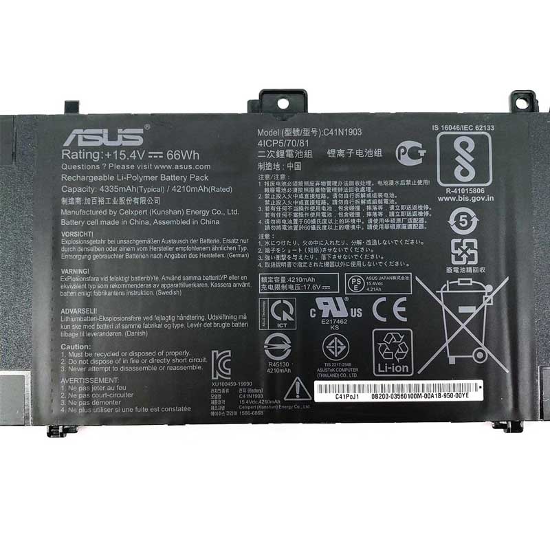 Original 15.4V 4335mAh 66Wh Akku für Asus ExpertBook B9 B9400CEA