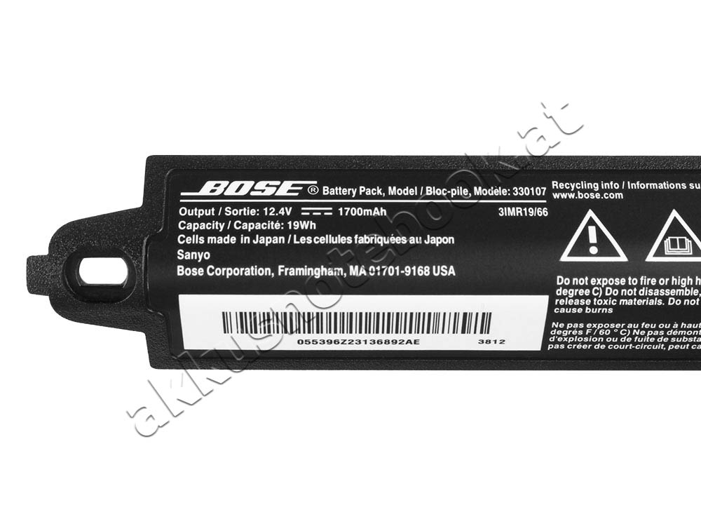 Original 2100mAh 23Wh Akku Bose Soundlink III 404600