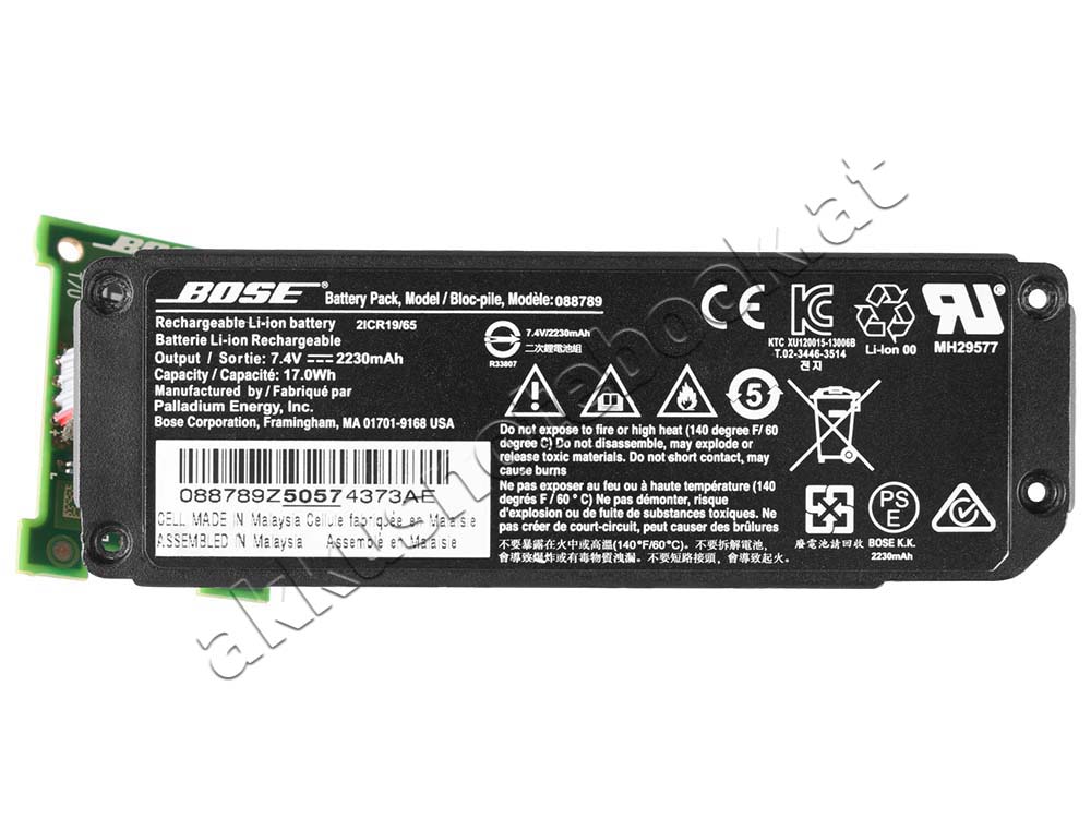 Original 2948mAh 21.82Wh 2-Zellen Bose Soundlink Mini 2 Serie Akku