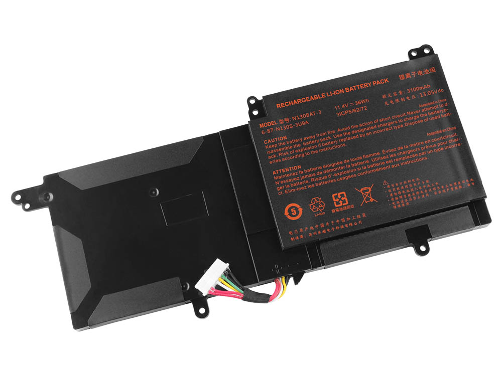 11.4V 3100mAh 36Wh Akku für Clevo N140CU