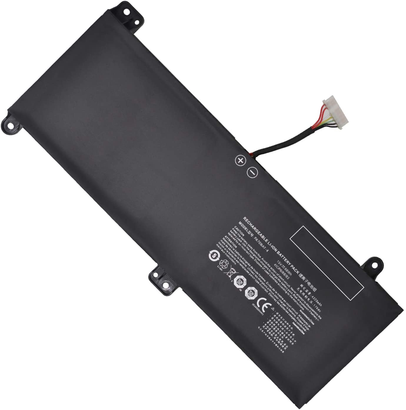 Original 66Wh 4320mAh 4-Zellen Clevo PA70EP6-G Akku