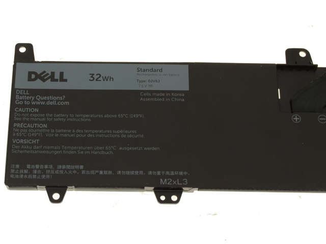 Original 32Wh 4-Zellen Dell Inspiron 11 3180 P24T003 Akku