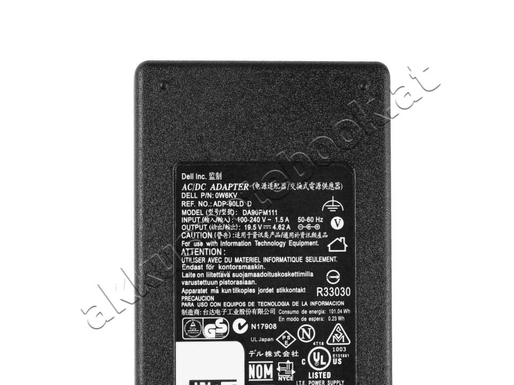 90W Netzteil Ladegerät Dell Latitude 7220EX Rugged T03H T03H004