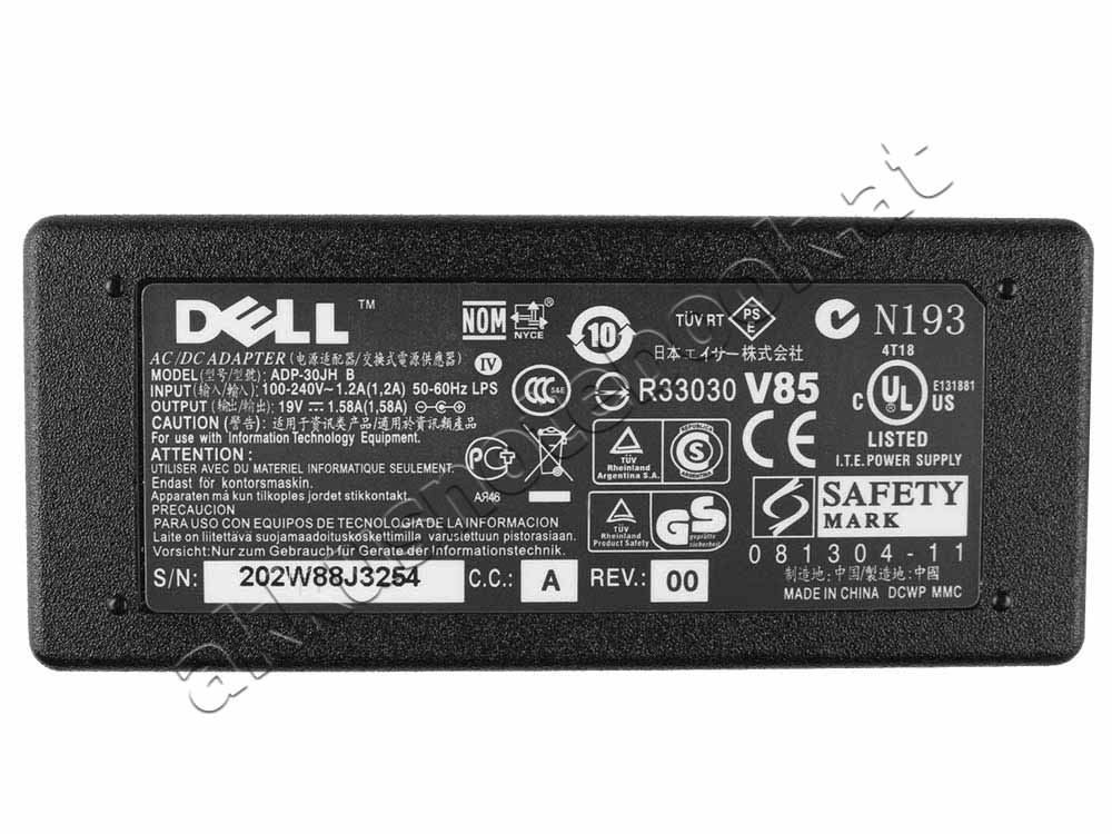 19V 1.58A 30W Dell Inspiron Mini 12 Notebook Netzteil