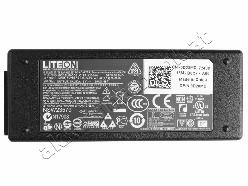 19V 1.58A Dell 331-4185 PA-1300-04 Tablet PC Netzteil