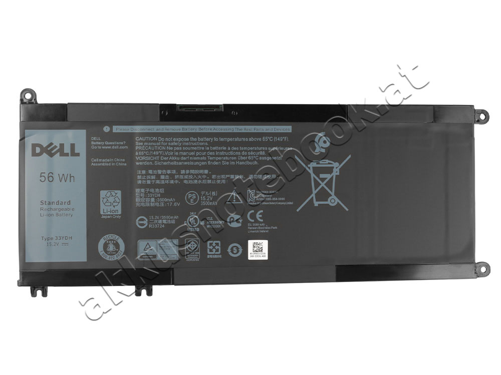 Original 56Wh Akku Dell Latitude 13 3380 P80G001