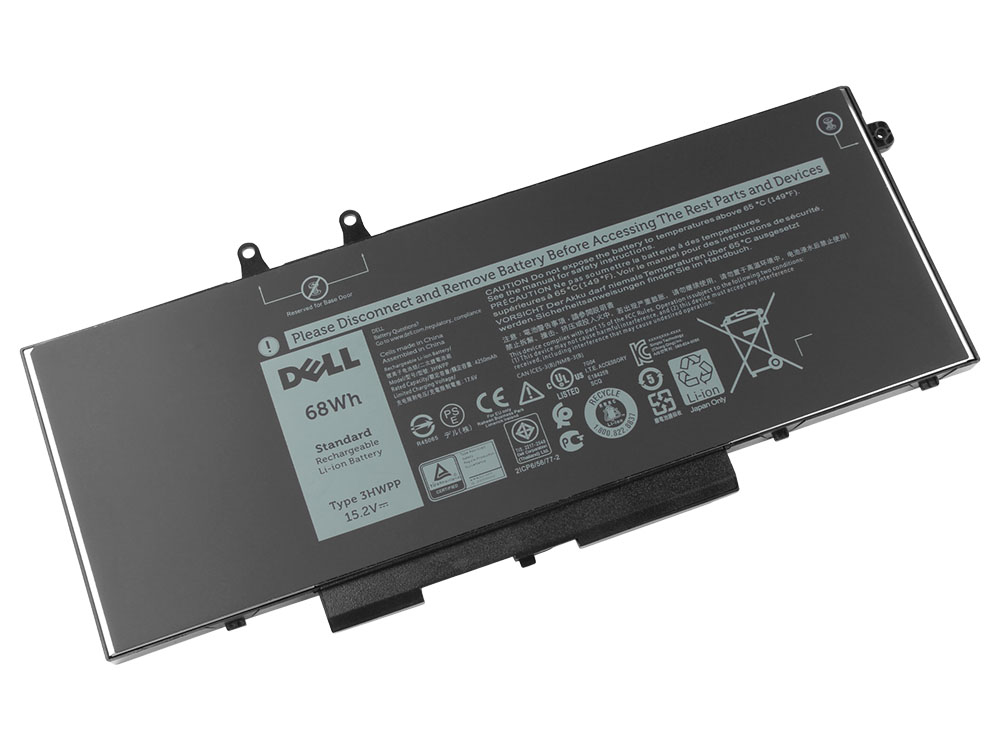 Original 4250mAh 68Wh 4 Zellen Dell Latitude 5501 P80F P80F003 Akku