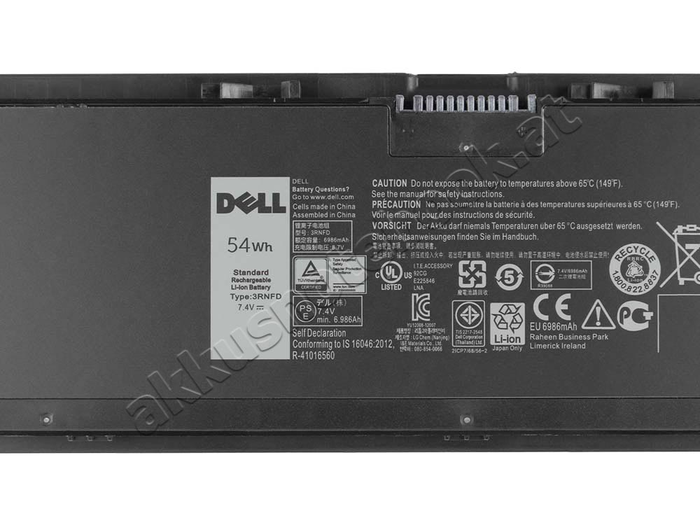 Original 7300mAh 54Wh 6-Zellen Dell Latitude E7440 Akku