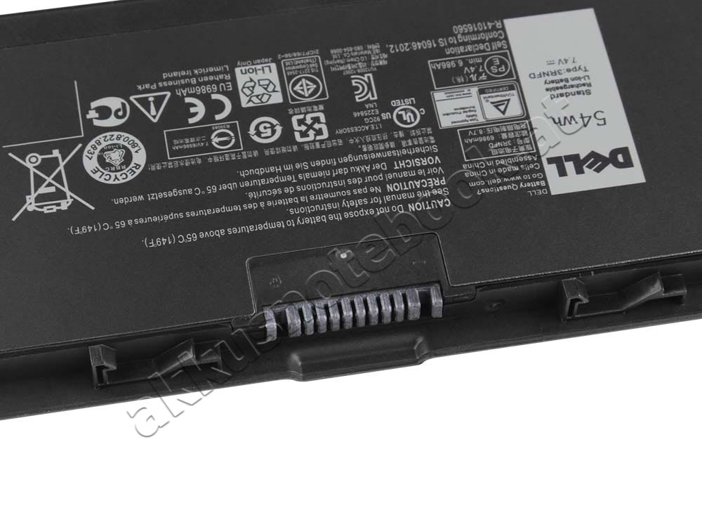 Original 7300mAh 54Wh 6-Zellen Dell 3RNFD G95J5 Akku