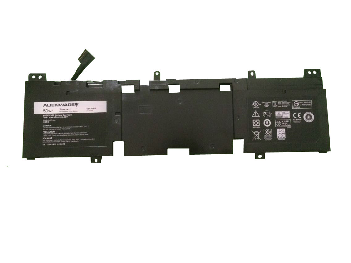 Original 4 Zellen Dell Alienware 13 R2 P56G P56G002 Akku