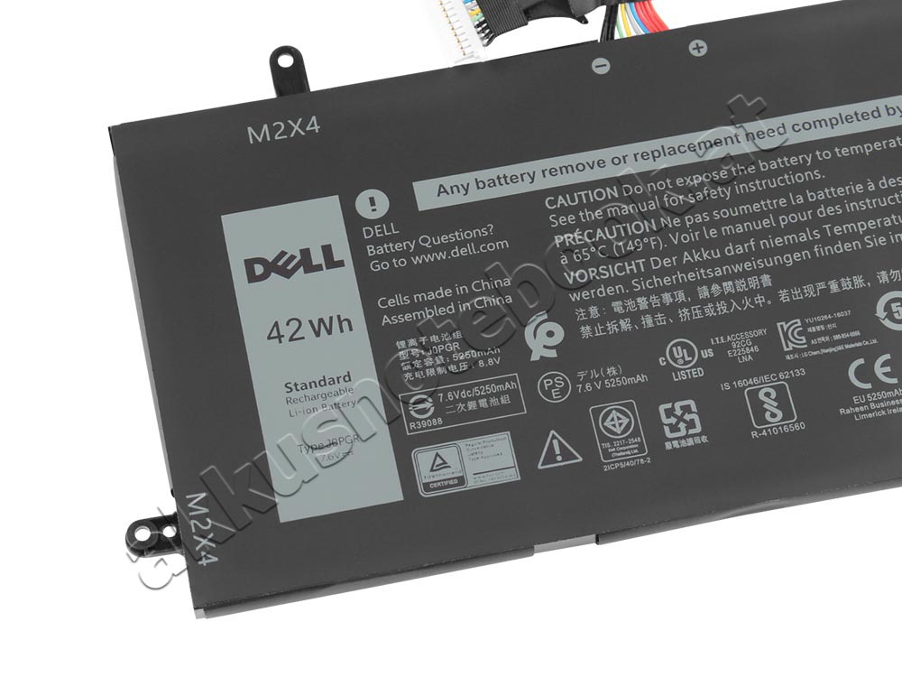 Original 42Wh 4-Zellen Dell Latitude 12 5290 Akku