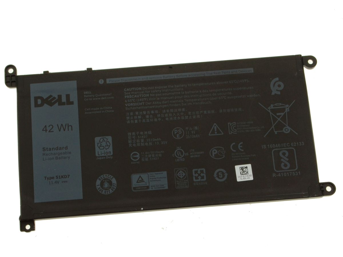 3 Zellen 42Wh Dell Inspiron Chromebook 11 3181 2-in-1 Akku