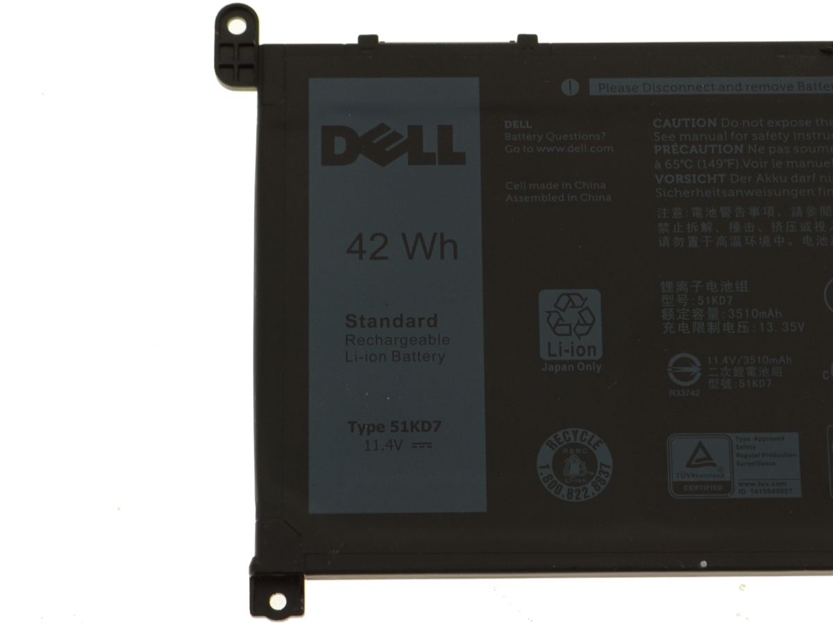 3 Zellen 42Wh Dell Chromebook 11 3180 P26T002 Akku