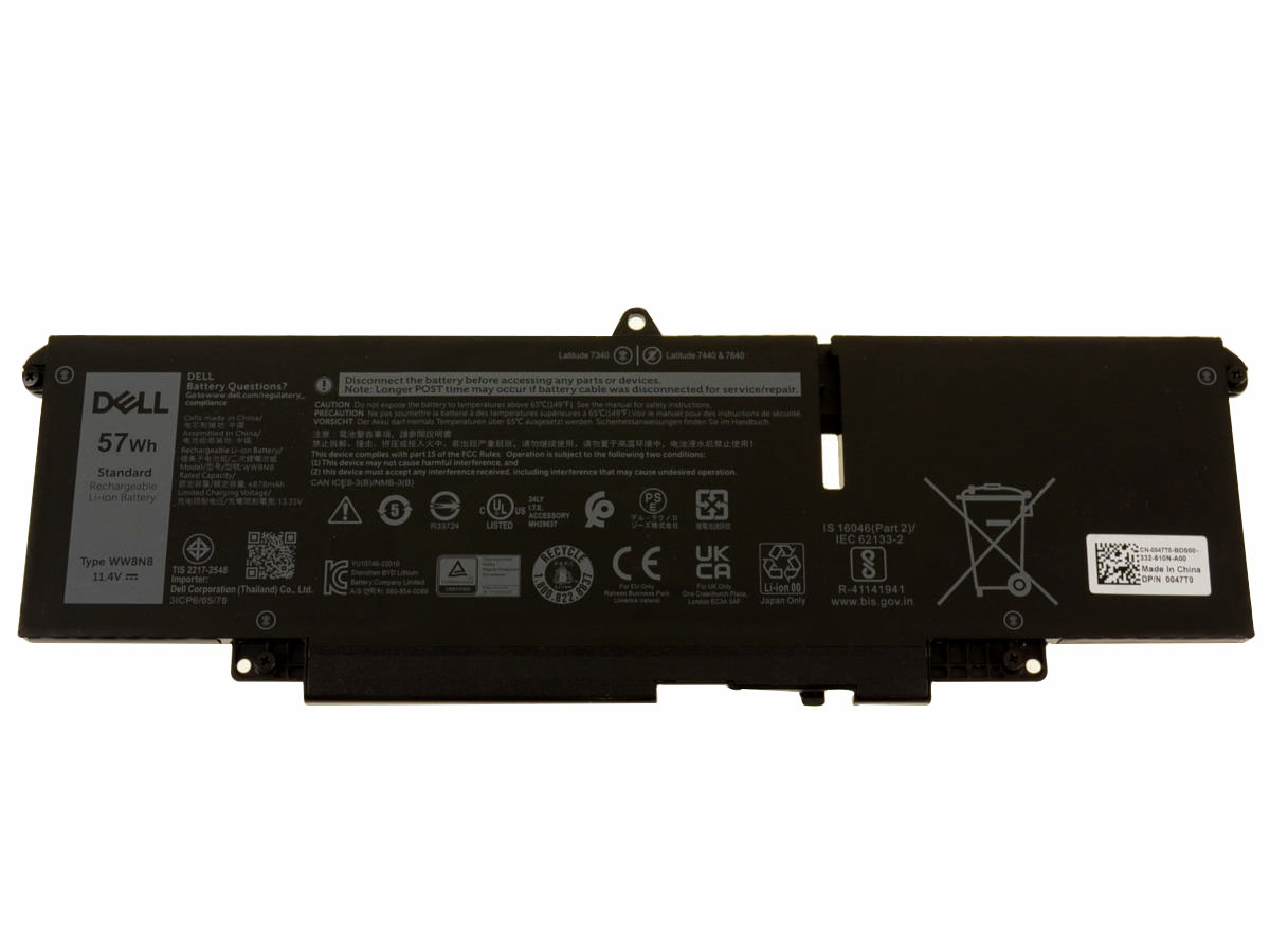 Original 4878mAh 57Wh 3-Zellen Dell Latitude 7340 P178G P178G001 Akku