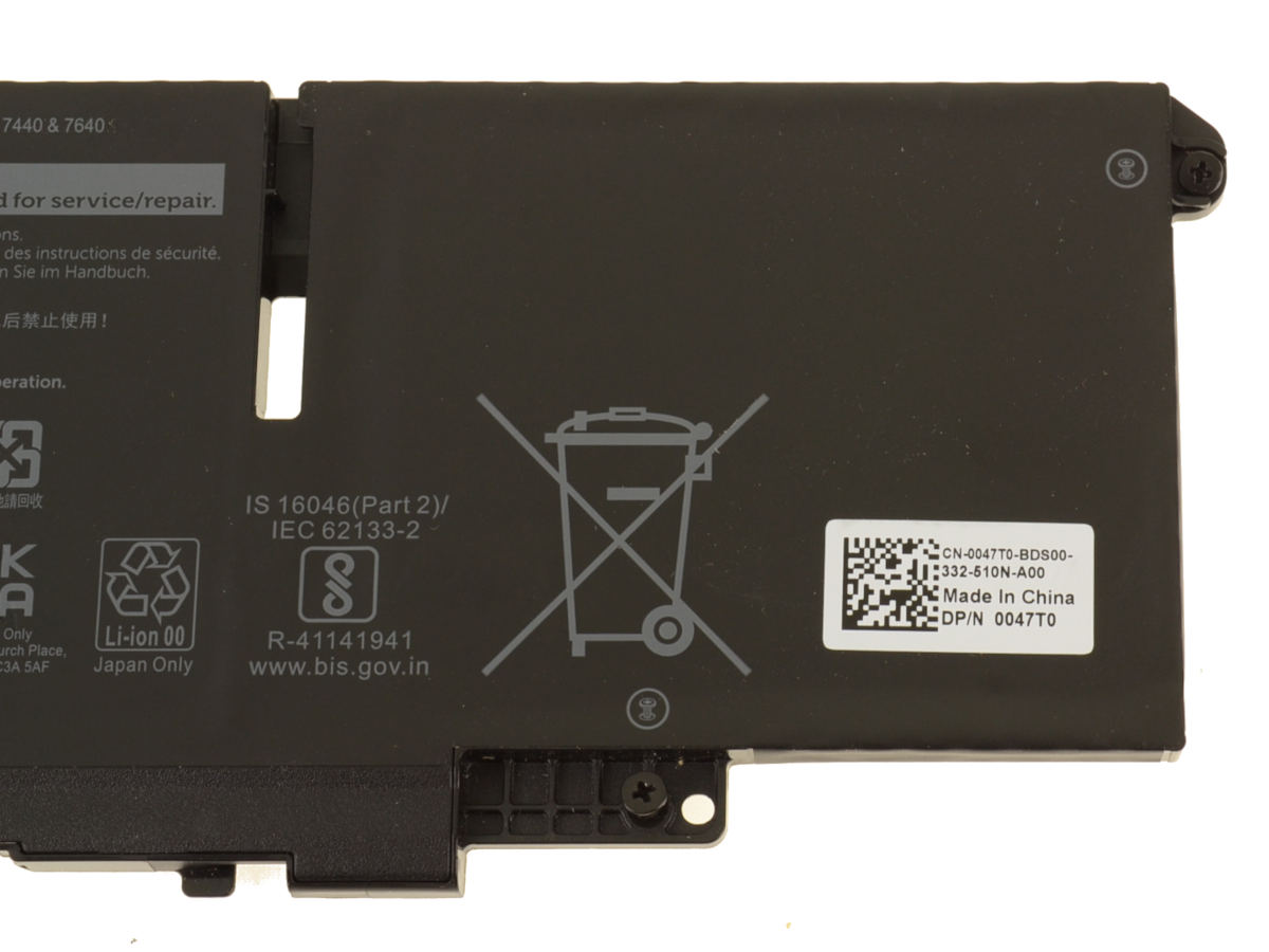 Original 4878mAh 57Wh 3-Zellen Dell Latitude 7450 2-in-1 P175G P175G002 Akku