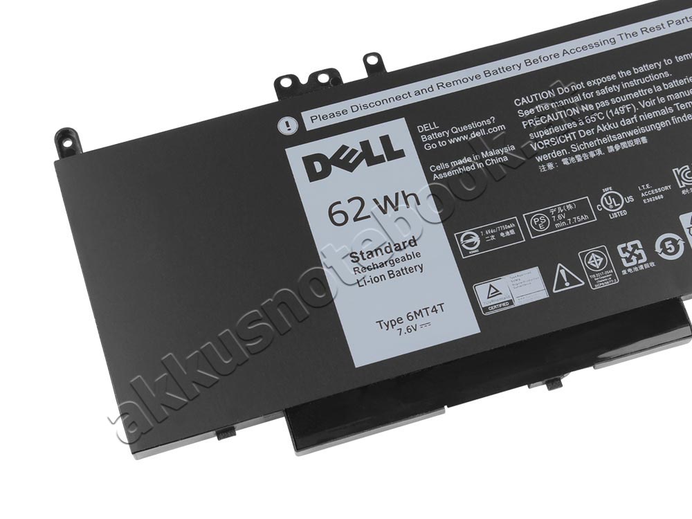 Original Dell Latitude E5570-JPRP4 Akku 62Wh