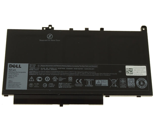 Original 3530mAh 42Wh 4 Zellen Dell Latitude E7470-3K0DN Akku