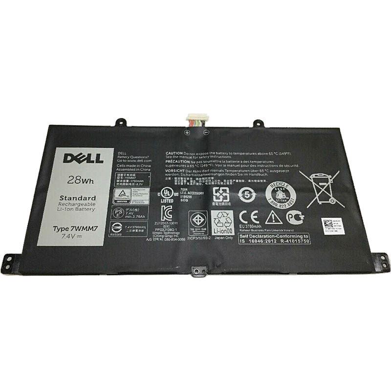 Original 7.4V 3760mAh 28Wh Akku für Dell 7WMM7 CFC6C - zum Schließen ins Bild klicken