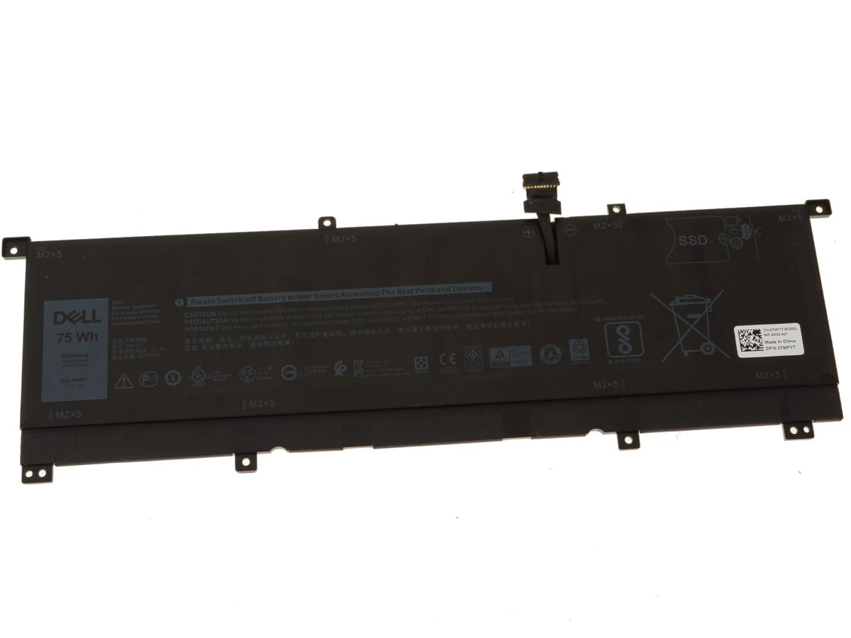 Original 6580mAh 75Wh 6 Zellen Akku Dell XPS 15 9575 P73F001