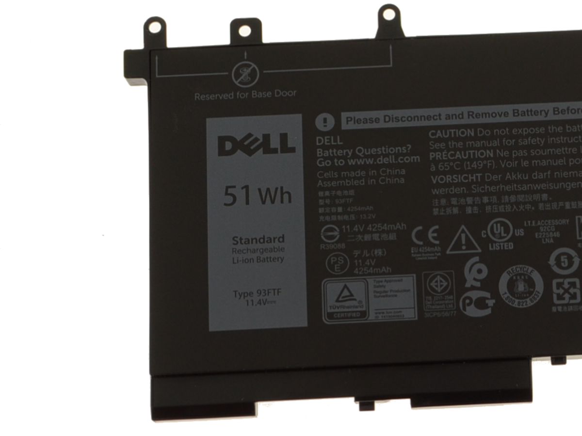 Original 4254mAh 51Wh 3 Zellen Akku Dell 093FTF 93FTF