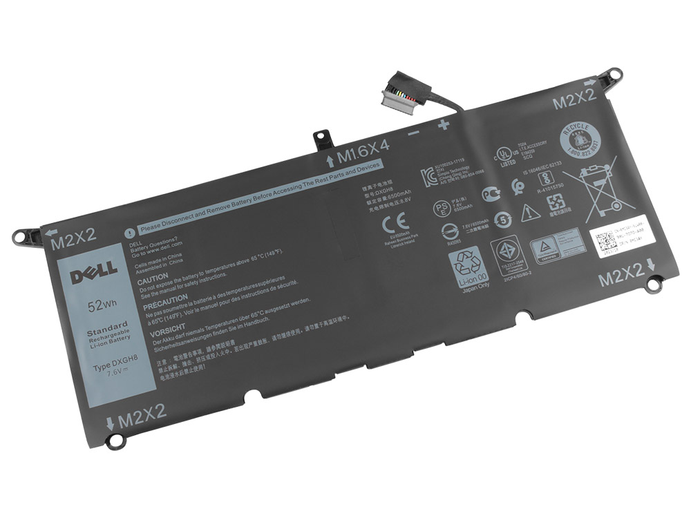 6500mAh 52Wh 4 Zellen Dell XPS 13 9380-GCHCN Akku