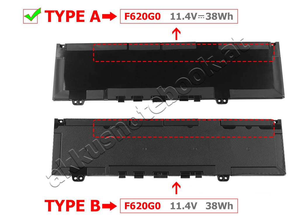 Original 3166mAh 38Wh 3 Zellen Akku Dell Inspiron 13 7370 P83G001