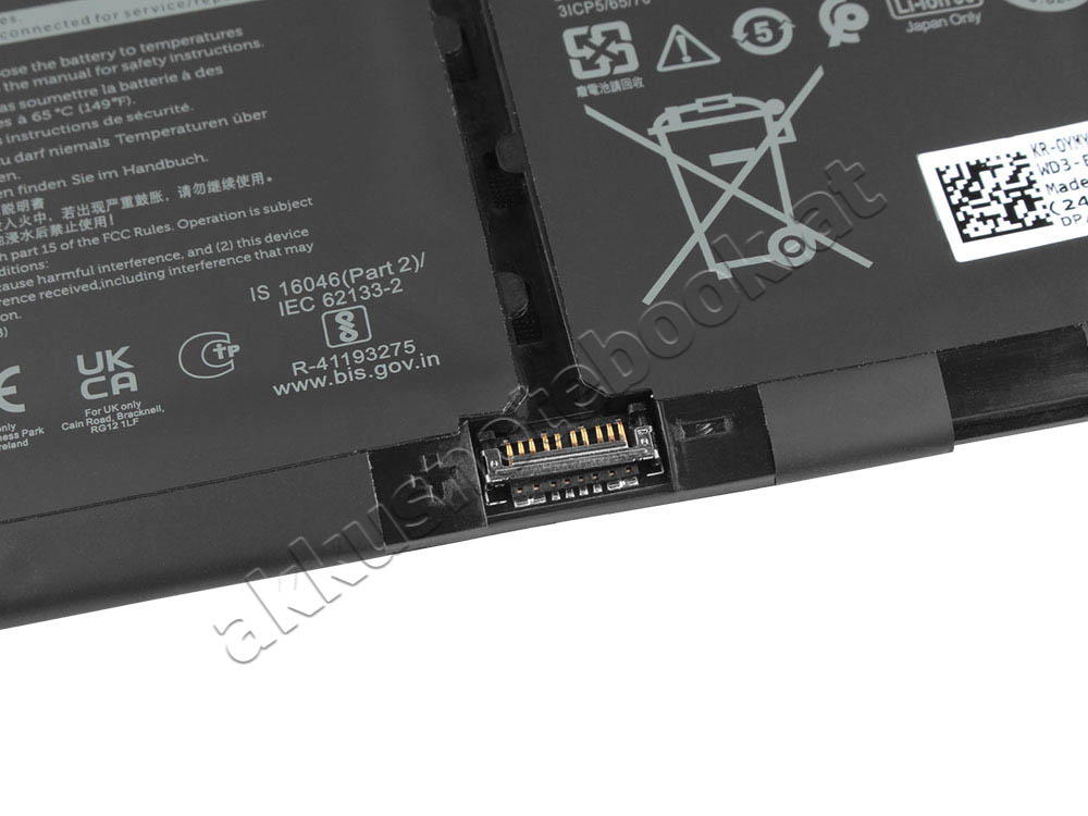 Original 3640mAh 41Wh 4-Zellen Dell Inspiron 14 5430 Akku