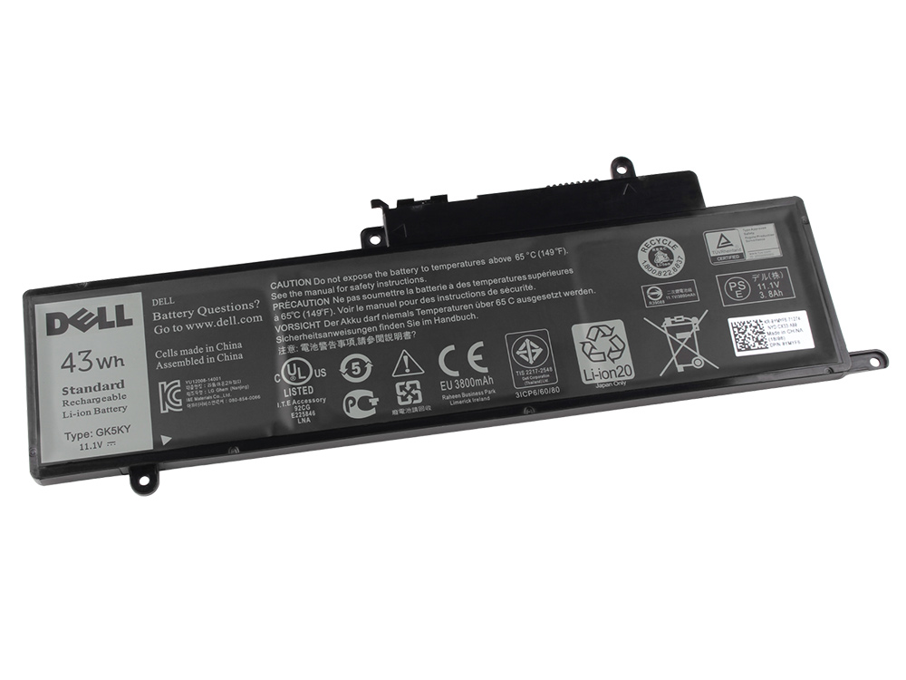 Original 43Wh 3 Zellen Dell Inspiron 3153 2-in-1 P20T P20T004 Akku