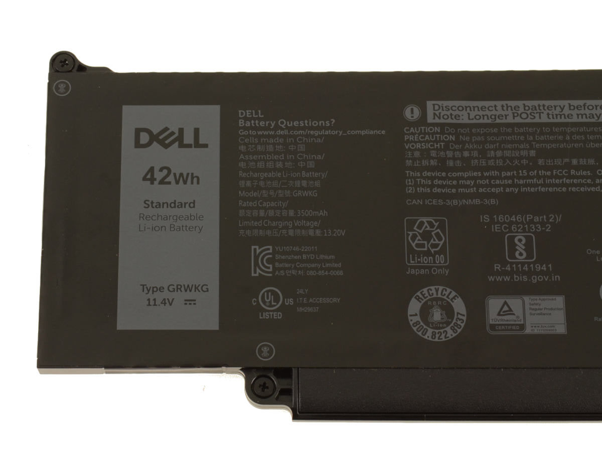 Original 3500mAh 42Wh 3-Zellen Dell GRWKG Akku