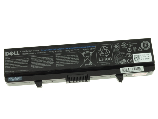 Original 4400mAh 48Wh 6 Zellen Dell Inspiron 1750 Akku